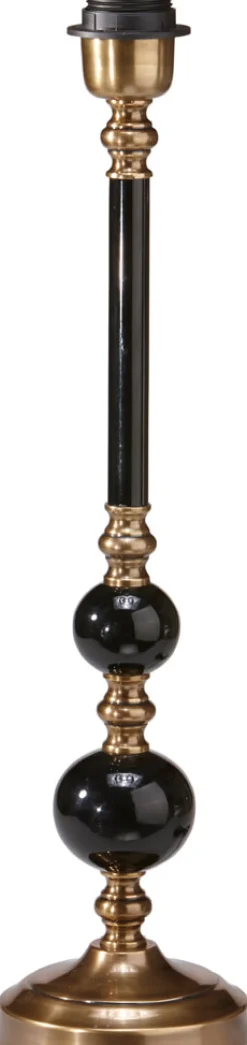 ABBEY Lampfot 50cm Svart/Antikmässing