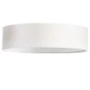 ABBIE Plafond Rund 50cm Vit/Linne