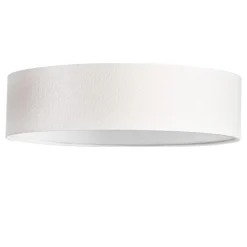 ABBIE Plafond Rund 50cm Vit/Linne