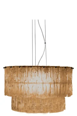 ABELONE Taklampa 47cm Svart/Amber