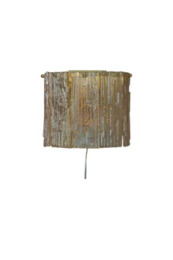 ABELONE Vägglampa 25cm Svart/Amber