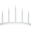 ACCENT Träljusstake 5L 36cm Vit
