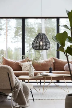 ADELLE Takpendel 43cm Svart Rotting