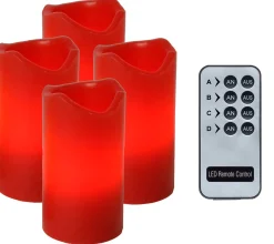 Advent LED Blockljus 4-pack Röd