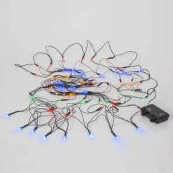 AKKU Batteriljusnät 80L 1,5m Svart/Flerfärgad IP44