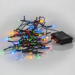 AKKU Batteriljusnät 80L 5,6m Svart/Flerfärgad IP44