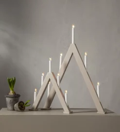 ALBO Ljusstake 5L 41cm Beige