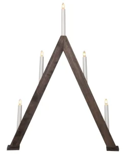 ALBO Ljusstake 5L 66cm Brun
