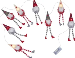 ALF Ljusslinga Batteri 1,4m 8LED Röd/Grå