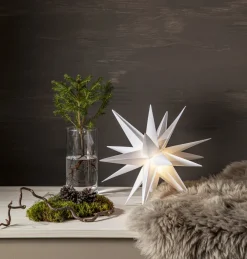 ALICE Batteristjärna 35cm Vit