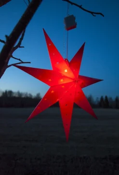 ALICE Stjärna 60cm 12LED IP44 Röd