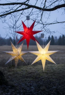 ALICE Stjärna 60cm 12LED IP44 Röd