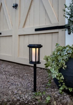 ALIPPA Solcells-pollare 44cm Svart