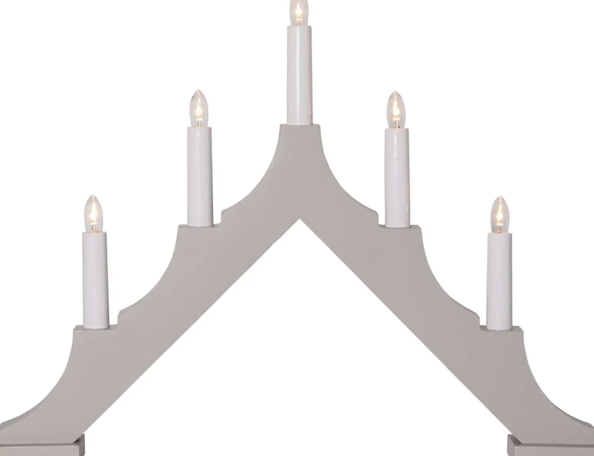 ALMA Träljusstake 33,5cm Beige