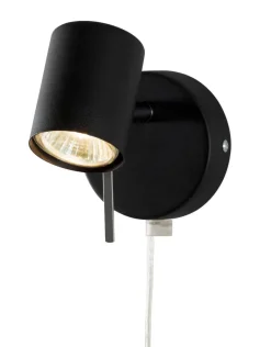 ALPHA Väggspot 13cm Svart