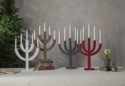 ANNO Ljusstake 5L 59cm Brun