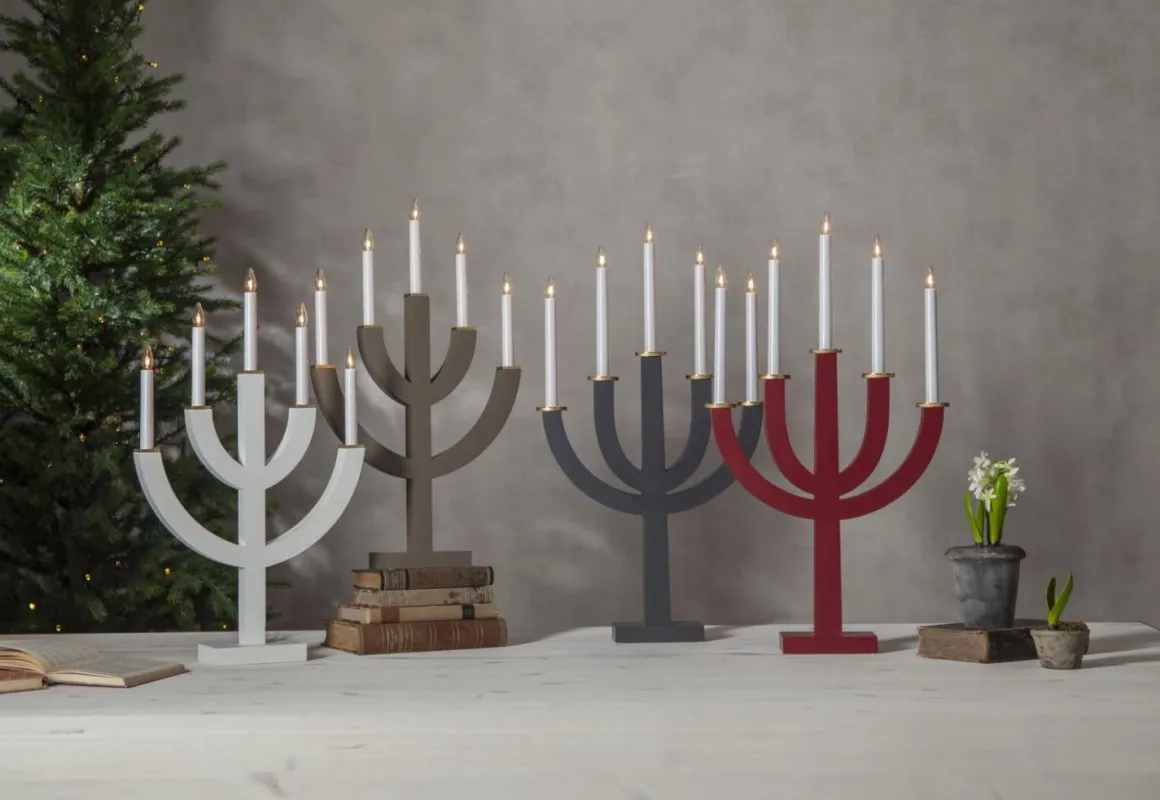 ANNO Ljusstake 5L 59cm Brun