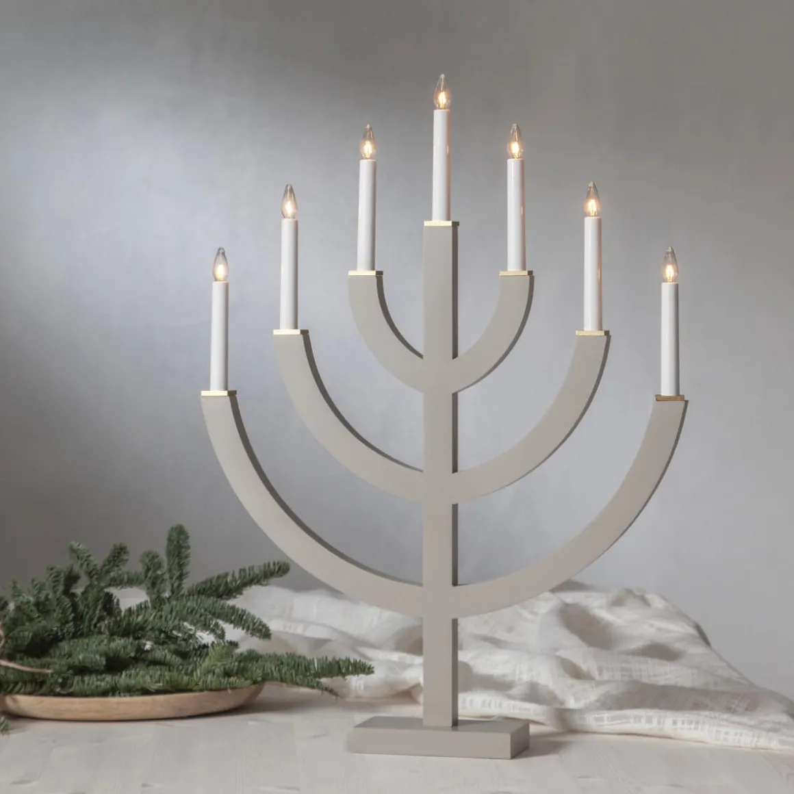 ANNO Ljusstake 7L 71cm Grå