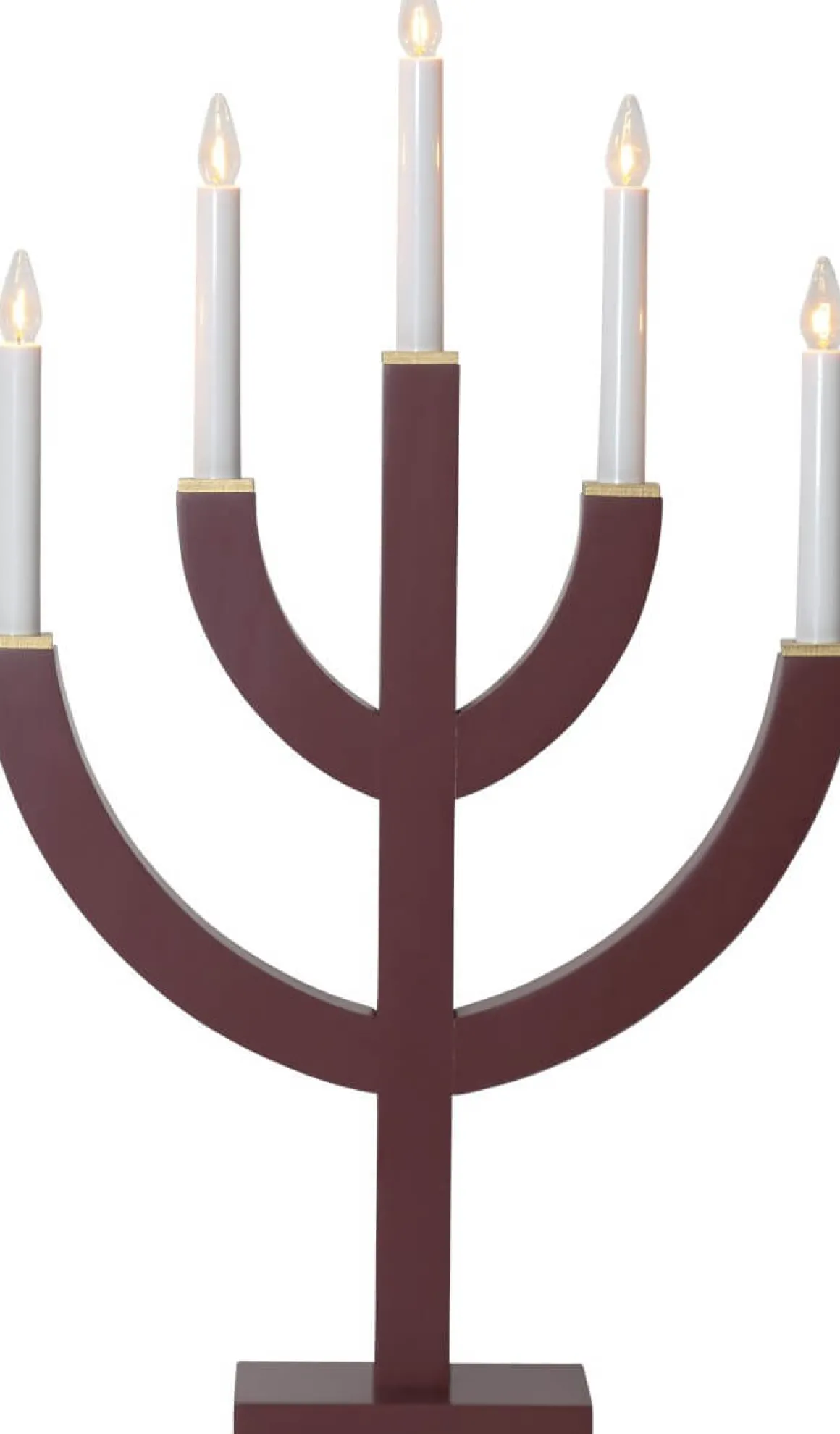 ANNO Ljusstake 5L 59cm Röd