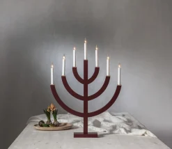 ANNO Ljusstake 7L 71cm Röd