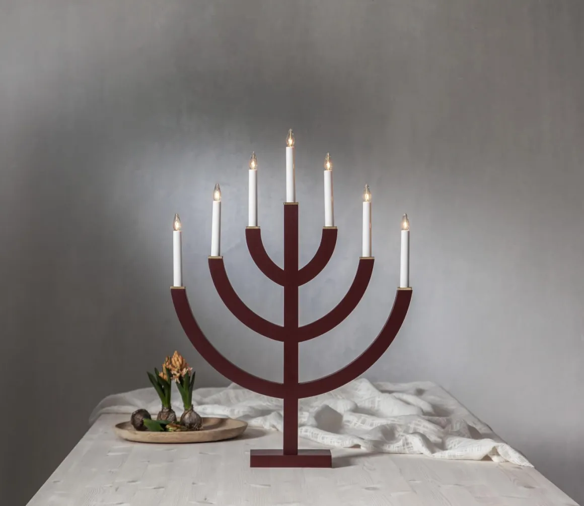 ANNO Ljusstake 7L 71cm Röd