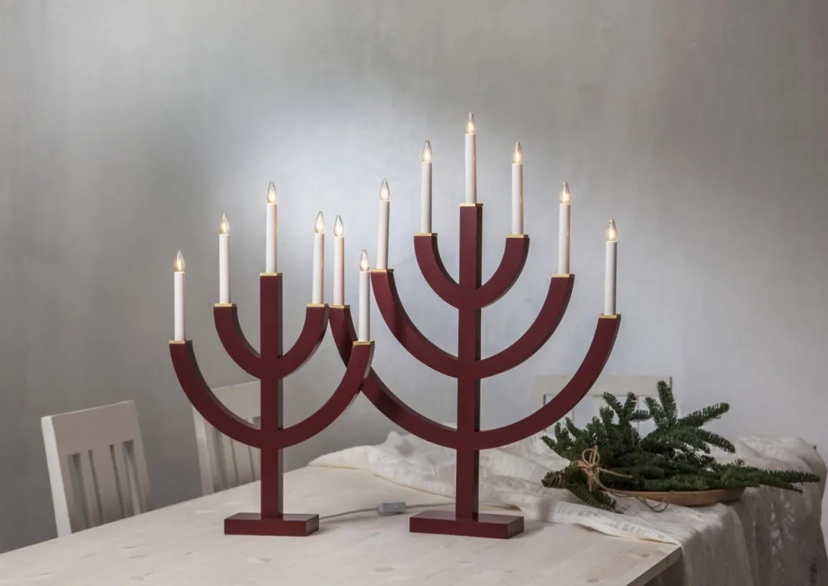 ANNO Ljusstake 7L 71cm Röd