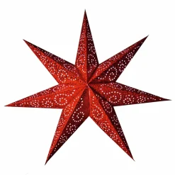 Antique Lös Pappersstjärna 48cm Röd