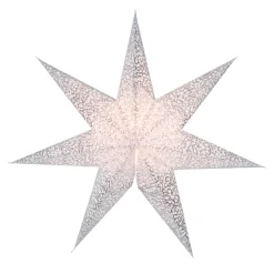 Antique Lös Pappersstjärna 48cm Vit