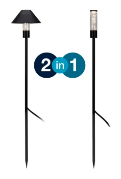 APOLLO 2in1 Pollare 65cm Svart IP44