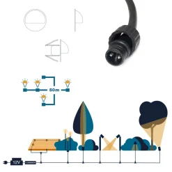 ARIES Decklight 4-Pack 3,5cm 12V Svart IP65