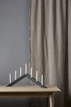 ARROW Ljusstake 36cm Grå