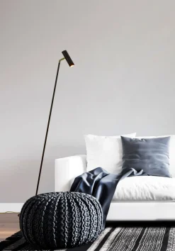 ARTIC Golvlampa Dimbar 140cm Svart/Stål