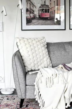 ARTIC Golvlampa LED Dubbel 137cm Vit/Krom