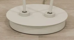 ARTIC Golvlampa LED Dubbel 137cm Vit/Krom