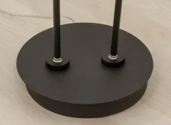 ARTIC Golvlampa LED Dubbel 137cm Svart/Krom