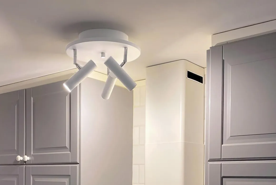 ARTIC Takspot Rund 3L Dimbar 30cm Vit/Krom