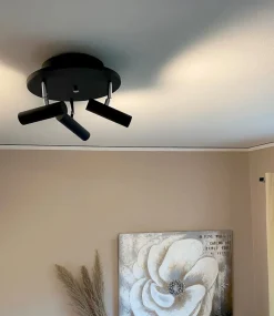 ARTIC Takspot Rund 3L Dimbar 30cm Svart/Stål