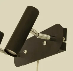 ARTIC Vägglampa LED Dubbel 30cm Svart/Krom