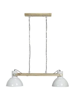 ASHBY Double Takpendel 110cm Trä/Vit