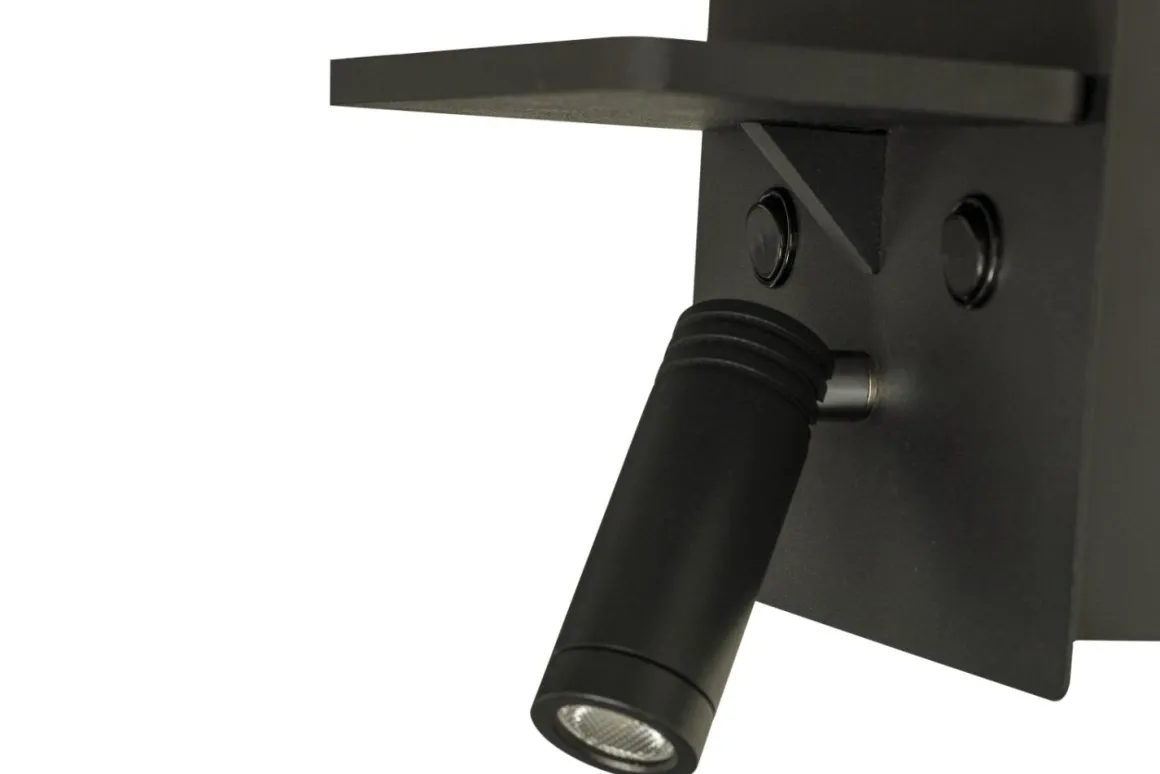 ASTOR Väggspot USB16cm Svart