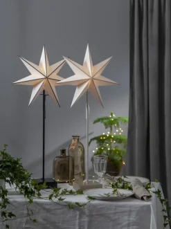 ASTRO Stjärna på fot 74cm Vit