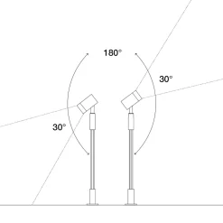 ASTRO Trädgårdsspot 31-44cm 12V Mörkgrå IP44