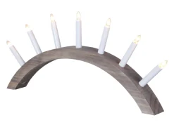 AURA Träljusstake 58cm Brun