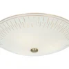 AVENY Plafond 42cm Vit/Stål