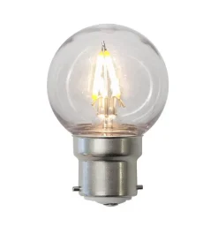 B22 Klot PC Cover 1.4W 2700K 120lm Klar LED-Lampa