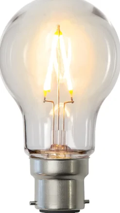 B22 Klot PC Cover 1W 2200K 80lm Klar LED-Lampa