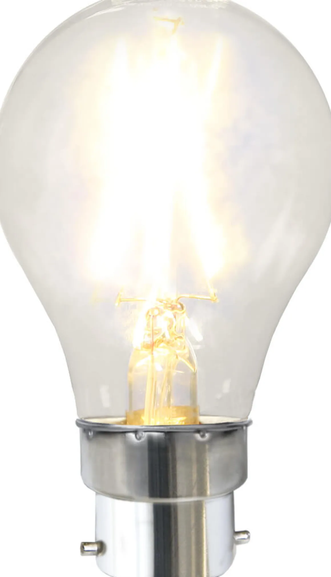 B22 Normal 2W 2700K 220lm Klar LED-Lampa