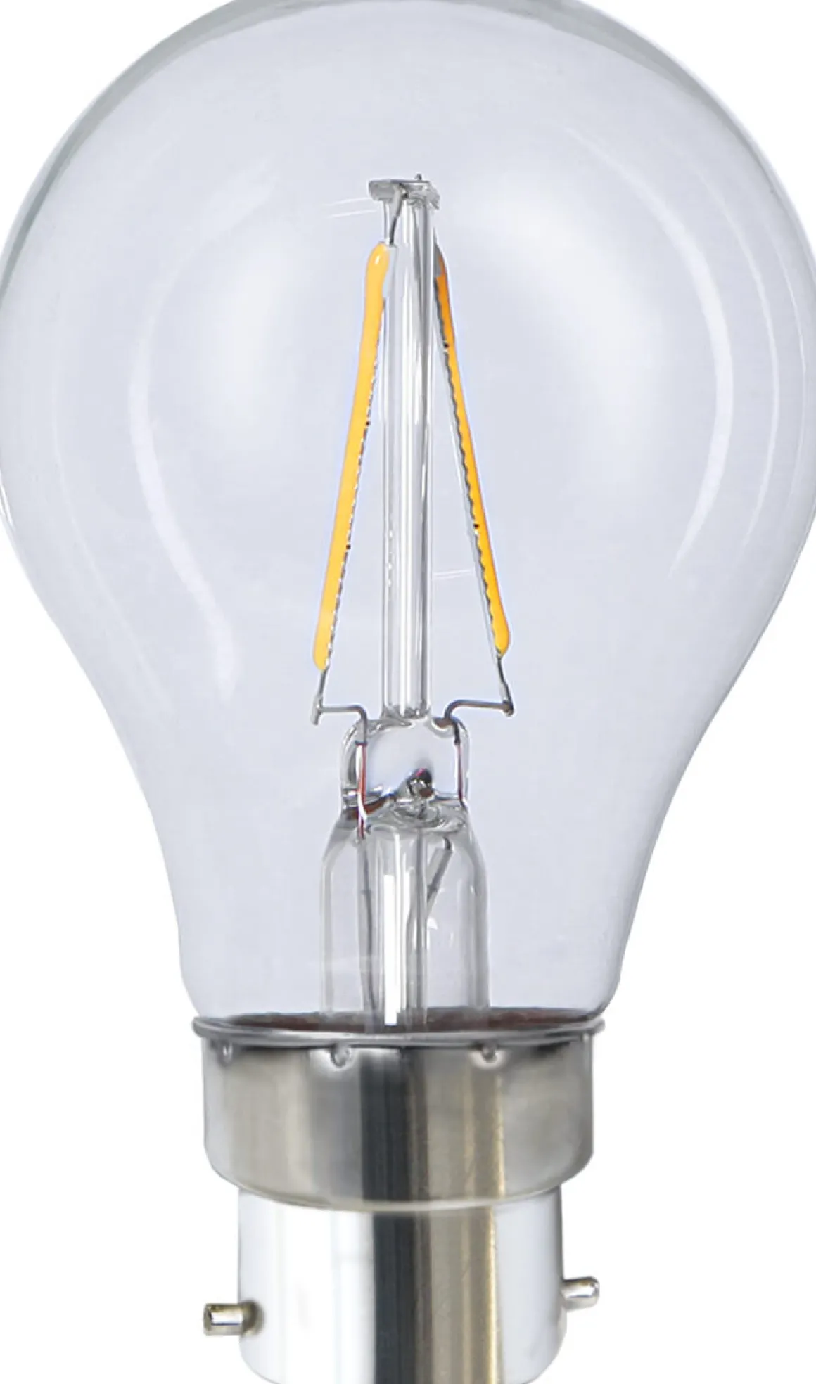 B22 Normal 2W 2700K 220lm Klar LED-Lampa