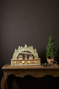 BAMBERG Ljusstake Batteri 12L 32,5cm Natur