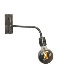 BASE Vägglampa 34cm Rustik Silver